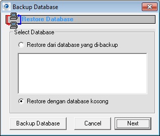 restore database